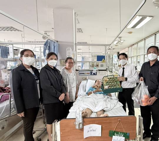 เข้าเยี่ยมและให้กำลังใจ บุคลากรวิทยาลัยเทคนิคอุตสาหกรรมยานยนต์